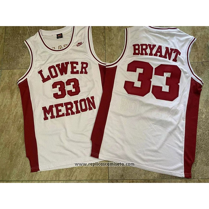 Camiseta Lower Merion Kobe Bryant #33 Blanco
